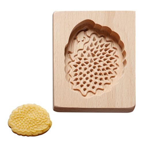 Wooden Baking Mold, 3D Carved Wooden Biscuit Molds, Chocolate Cookie Molds with Beautiful Patterns for Cleaning & Easy Release - size: Hedgehog