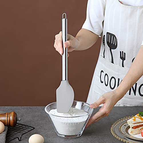 Berglander Spatulas Non-stick Silicone Flexible Scrapers Baking Mixing Tool, Baking Tools, Heat Resistant, Dishwasher Safe, Easy to Clean - style: m. Flexible Scraper