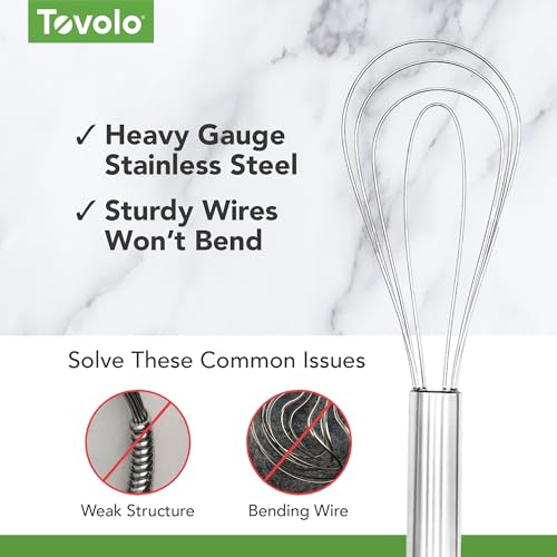Tovolo Flat Sauce Whisk 10 Inch for Roux Gravy and Deglazing - style: Sauce Whisk