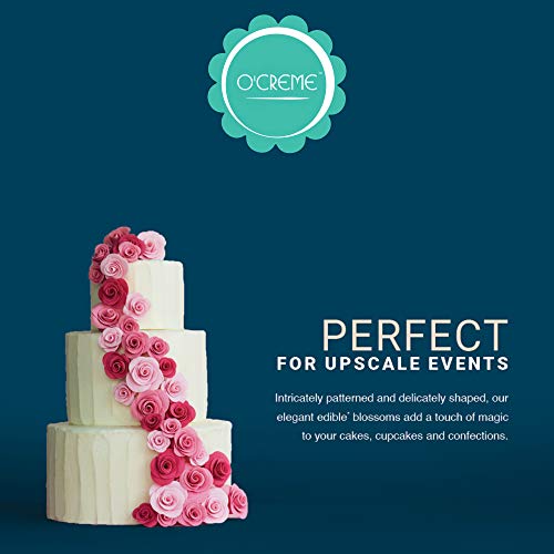 O'Creme Gumpaste Flower Spray White Lily Edible Cake Decoration - color: White, style: Lily
