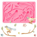 Magpie Cake Decoration Fondant Mold - color: Magpie Silicone Mold