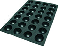 Silikomart SQ003 28 Compartment Semi-Spheres Silicone Baking Mold - 2 3/4" x 2 3/4" x 1 3/8" Cavities