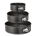 HIWARE Springform Pan Set of 3 Non-stick Leakproof Round Cake Pan Set Includes 3 Pieces 6" 8" 10" - size: 6+8+10 Inch