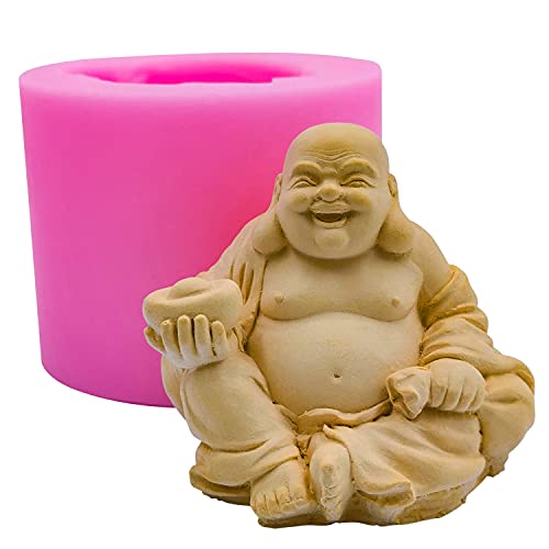 Redxin Buddha Silicone Soap Mold and Candle Mold for Handmade Soap and Candle Making, DIY Craft, Chocolate, Candy, Cake Making - color: Buddha-17
