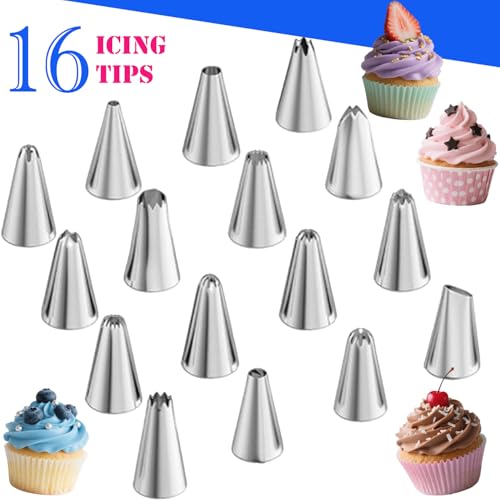124 PCS Cake Decorating Kit with Cake Stand Turntable, Piping Bags and Tips Set, 100+1 Piping Bags, 12 Icing Piping Tips, 3 Scrapers, 2 Spatulas, Manual Egg Whisk, Baking Supplies for Cake Lovers - size: 11inch-124pcs