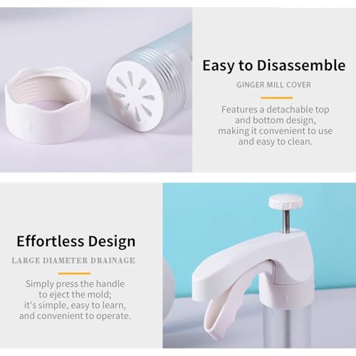 OUKENS Cookie Press Kit, Spritz Cookie Press Biscuit Maker Set for Baking with 12 Discs & 6 Icing Nozzles, for Butter Cookies, Cake Decorating, Diy Desserts