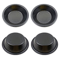 Mini Pie Pans 5 Inch, 4 Pieces Nonstick Round Pot Pie Plates - style: Round Edge 4PCS