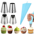 Styquenzer 5 PCS Large Piping Tips Set, Stainless Steel