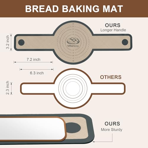 3 PCS Silicone Bread Sling for Dutch Oven Liners, Round