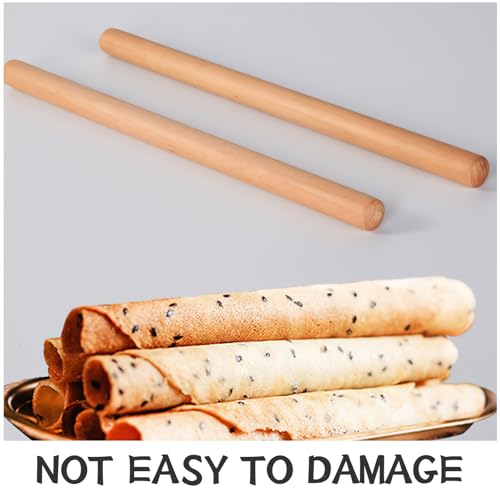 PRETYZOOM Egg Roll Mold Cone Mold with Wood Stick Multi Color