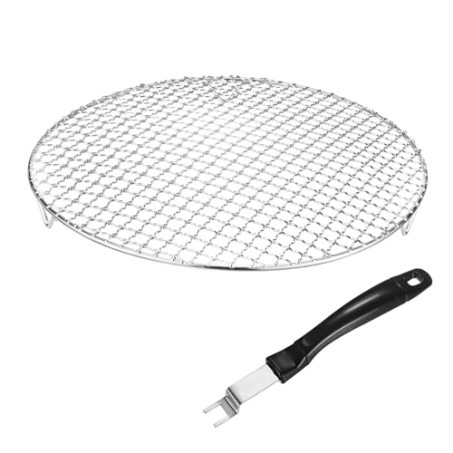 M METERXITY 1-Set Cooling Rack 13" Round 201 Stainless Steel, Silver - size: 13 Inch