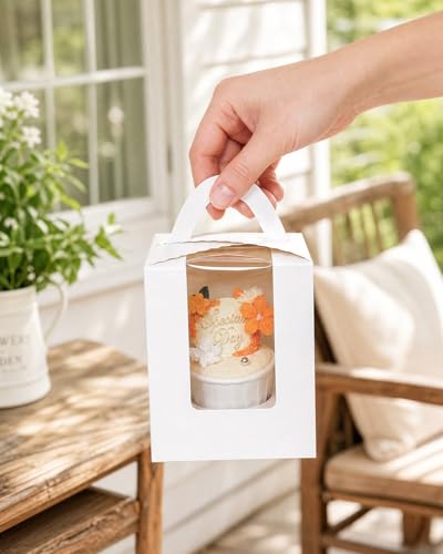 Bakepacker Auto-pop up Cupcake Boxes, White, 3.7 x 3.7 x 4.3 inch 25 Count - color: White, size: 3.7x3.7x4.3inch/25packs