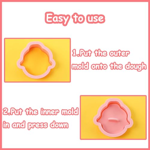 10 Piece Mini Christmas Cookie Cutters, 3d Xmas Theme Cookie Stamps