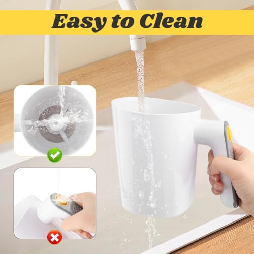 Electric Flour Sifter, 4 Cup/1L Capacity Battery Operated Flour Sifter for Baking with Dough Scraper, Cup Shape Kitchen Cooking Baking Pastry Tools