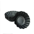 12 Pack Egg Tart Pan, Small Nonstick Carbon Steel Tartlet Tins - size: bigger 3"