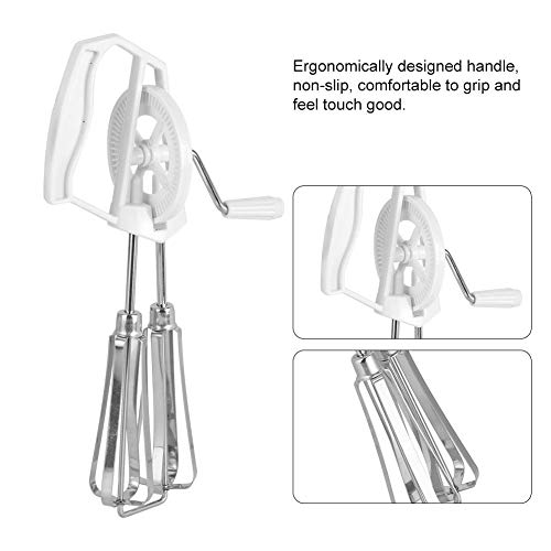 Hand Crank Egg Beater, Durable Egg Beater, Rustproof for Cooking for Kitchen