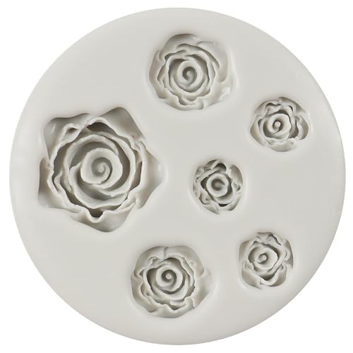 Rose Flower Silicone Mold Rose Chocolate Candy Fondant Molds - color: Style H
