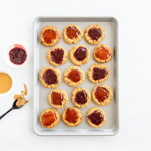Nordic Ware Brilliant™, Nonstick made without PFAS or PTFE for safe cooking; Reinforced steel rim prevents warping; Includes Half Sheet, Quarter Sheet, and Eighth Sht, 3pc Baking Set (Pack of 3) - style: 3pc Baking Sheet Set (Pack of 3)