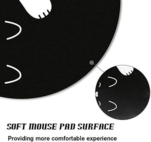 Mouse Pad Delicious Bagel, Round Mousepad, Non-Slip Rubber Base Mouse Mat for Laptop and Computer