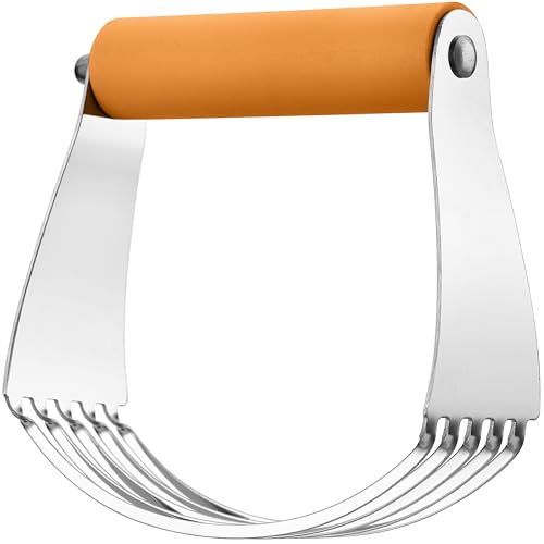 Spring Chef Large Dough Blender For Baking - Durable Pastry Blender - Mango - color: Mango, size: 4" Large