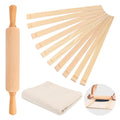 12P Pottery Tools-Slab Roller for Clay Pottery Ceramic Rolling Pin Guides