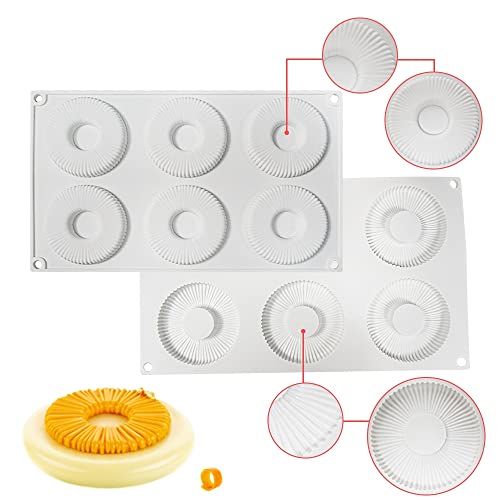 Mostsom Silicone Baking Mold, Kitchen Donut Pan for Non-Stick Doughnuts, BPA Free, Donut Molds - size: Doughnut H
