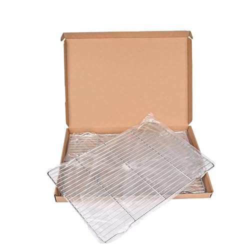 Cooling rack,2-Pack Heavy-Duty Stainless Steel wire rack for cooking (16.5"x11.5") - Oven Baking Wire Rack for Sheet Pans, Bread, Dishwasher Safe & Non-Toxic Metal Grates - size: 16.5"x11.5"x0.6"