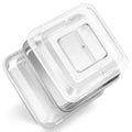 Leonyo Non-Toxic 8x8 Stainless Steel Square Cake Baking Pan With Lid,2 Pack - size: 8x8IN