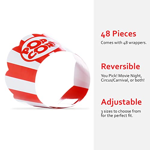 Popcorn Cupcake Wrappers & Holders, 48 Count – Pretty Cute Studios