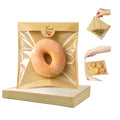 100 Pack Self Sealing Cookie Bags with Seal, 7.1x7.5 Inch Kraft Paper Bakery Bags with Window, Grease Resistant To Go Sleeves for Bake Sale Pastry, Brownie, Treat, Baked Goods Packaging - size: 7.1" x 7.5"