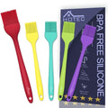 HOTEC 600℉ Heat Resistant Silicone Basting &Pastry Brush, Multicolor 5 - color: Multicolor