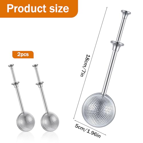 2pcs Powdered Sugar Duster with Spring Handle