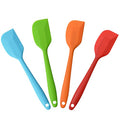 Silicone Spatulas, 11 inch Rubber Spatula Heat Resistant Non-Stick Flexible Scraper With Solid Stainless Steel Core for Cooking, 4 Pack - size: 11 inch