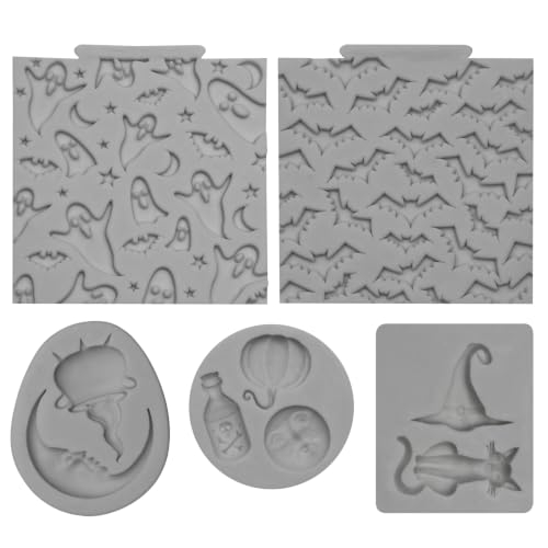 Ghosts Silicone Texture Mold Halloween Fondant Molds