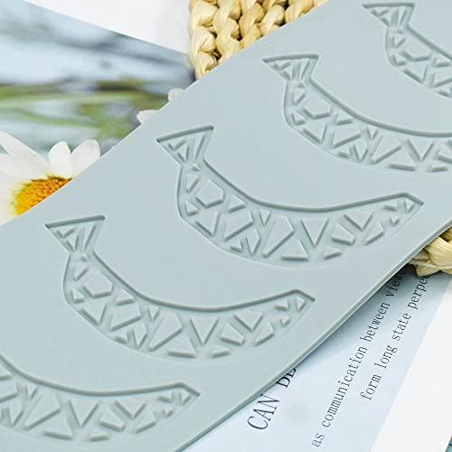 TUKE 3D Hollow Lace Fondant Molds Fruits Leaf Shape Lace Mat Party Cake Decoration Tool Cupcake Mat Silicone Molds for Polymer Clay Chocolate Baking Gummy Mould (Banana_9.24x3.6x0.08inch_C) - size: Banana_9.24x3.6x0.08inch_C