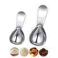 Coffee Spoons Stainless Steel Coffee Spoon Short Handle, 1 and 2 Tbsp Spoon - color: Silver Short