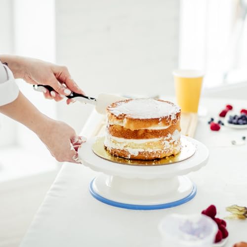 uxcell Icing Spatula with 8 Inch Stainless Steel Bent Blade Cake Angled Scraper Offset Frosting Spatula with Wheat Straw Handle for Cake Decorating, Smoothing Frosting, Baking, Beige - size: 6 Inch