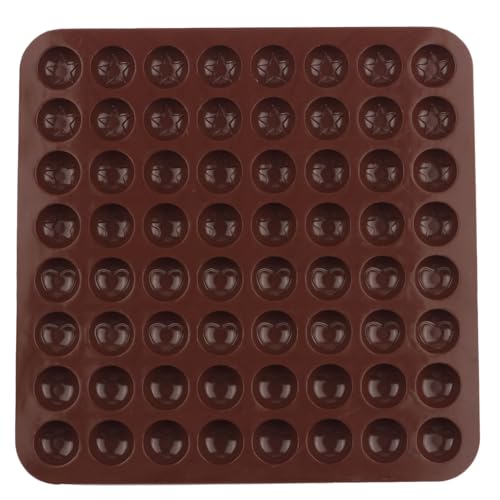 64 Cavity Round Silicone Chocolate Molds - color: Style D