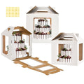 XININSUN 14inch Tall cake boxes for tier cakes with 6 Windows 3Pack - color: white-14inch-3pack
