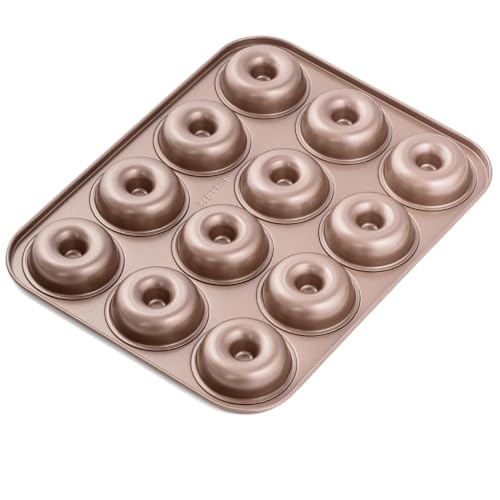 HAPPIELS 12 Well Donut Pan Nonstick, PFOA & BPA Free - style: Donut Pan
