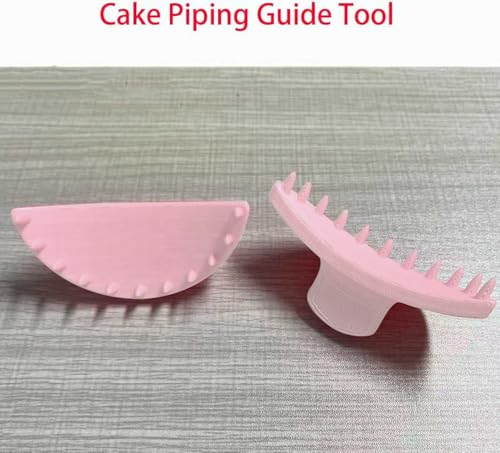 2 PCS Cake Arch Guide Tool, Cake Piping Guide Tool, Ruffle Guide Stencil, Cake Decorating Tools, Cake Ruffle Marker for 6"-10" Cakes