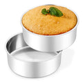 6 Inch Cake Pans Set of 2, Baking Pan Round Cake Tins, 3" Deep - size: 6x3 Inch