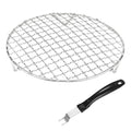 M METERXITY 1-Set Cooling Rack 7.5" Round 201 Stainless Steel, Silver - size: 7.5 Inch