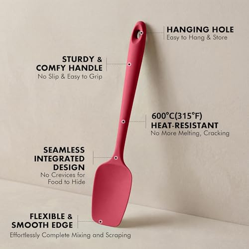 Silicone Spatula Set, 600ºF Heat Resistant, 2Pcs, Multicolor 2 - color: Multicolor2