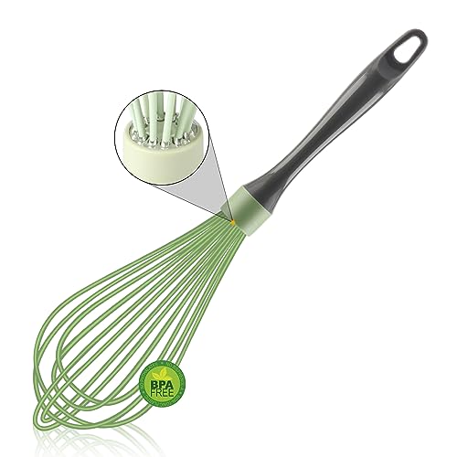 OYV Silicone Whisk, 12-Inch, Green - color: Green