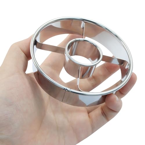 Litoexpe 2 Pcs Stainless Steel Donut Cutter 3.86"