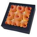 qiqee 8x8x2.5 Inch Black Pastry Box With Window Donut Pie Boxes 12pcs Bakery Box (Auto-pop Up) - color: 12Packs, Black