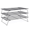 Briout Cooling Rack for Cooking Baking 3 Tiers, 16" x 10" Wire Rack, Black - color: Black, size: 16"x10"-3Tier