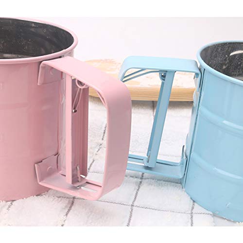 Flour Sifter, Baking Sifter Cup, Flour Strainer - color: Pink