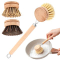 Bamboo Dish Brush with 3pcs Replacement Heads